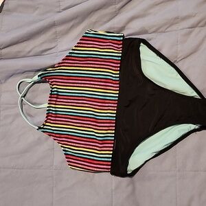 Wondernation bikini black multi Size L